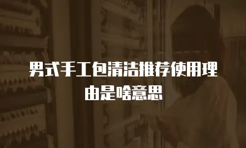 男式手工包清洁推荐使用理由是啥意思
