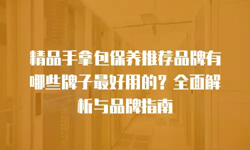 精品手拿包保养推荐品牌有哪些牌子最好用的？全面解析与品牌指南