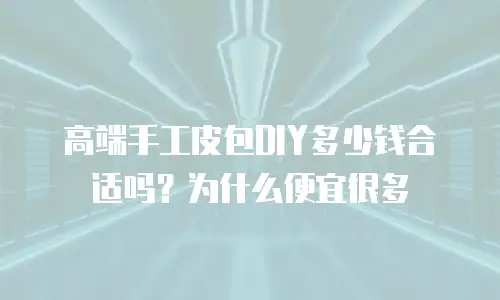 高端手工皮包DIY多少钱合适吗？为什么便宜很多