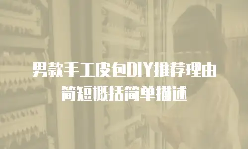 男款手工皮包DIY推荐理由简短概括简单描述