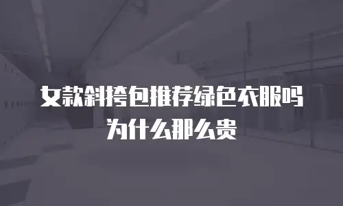 女款斜挎包推荐绿色衣服吗为什么那么贵