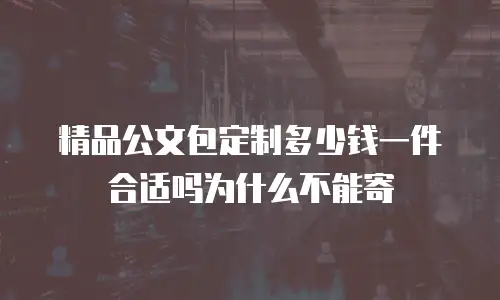 精品公文包定制多少钱一件合适吗为什么不能寄