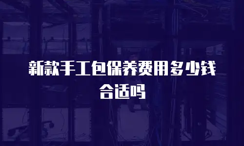新款手工包保养费用多少钱合适吗