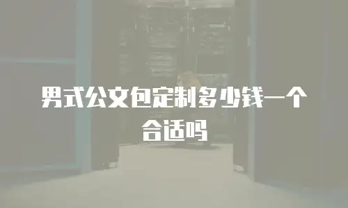 男式公文包定制多少钱一个合适吗