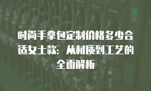 时尚手拿包定制价格多少合适女士款：从材质到工艺的全面解析
