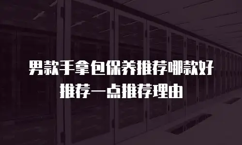 男款手拿包保养推荐哪款好推荐一点推荐理由