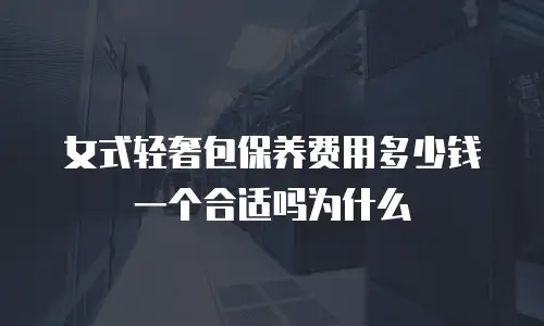 女式轻奢包保养费用多少钱一个合适吗为什么