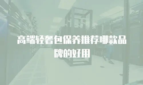 高端轻奢包保养推荐哪款品牌的好用