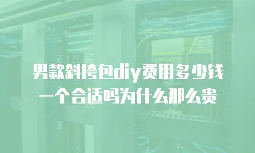 男款斜挎包diy费用多少钱一个合适吗为什么那么贵