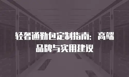 轻奢通勤包定制指南：高端品牌与实用建议