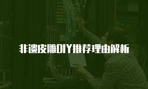 非遗皮雕DIY推荐理由解析
