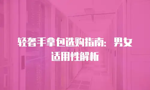 轻奢手拿包选购指南：男女适用性解析