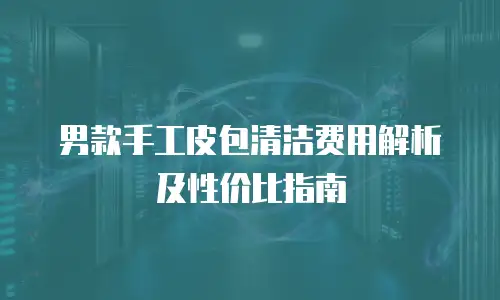 男款手工皮包清洁费用解析及性价比指南