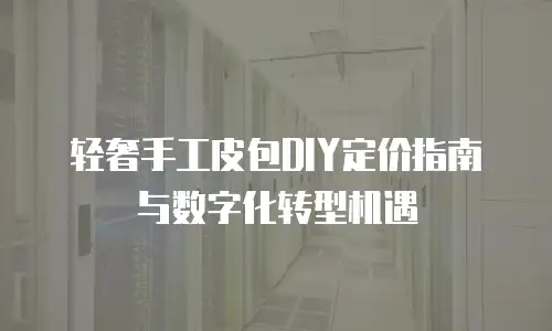 轻奢手工皮包DIY定价指南与数字化转型机遇