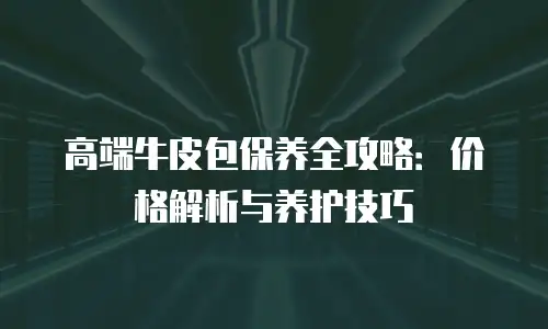 高端牛皮包保养全攻略：价格解析与养护技巧