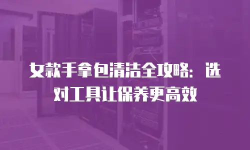 女款手拿包清洁全攻略：选对工具让保养更高效
