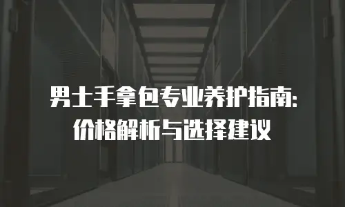 男士手拿包专业养护指南：价格解析与选择建议
