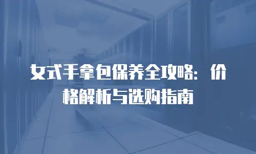 女式手拿包保养全攻略：价格解析与选购指南