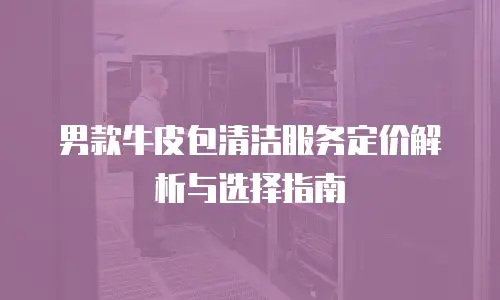 男款牛皮包清洁服务定价解析与选择指南