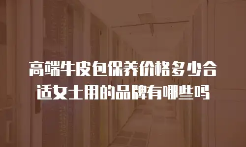 高端牛皮包保养价格多少合适女士用的品牌有哪些吗
