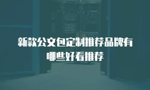 新款公文包定制推荐品牌有哪些好看推荐