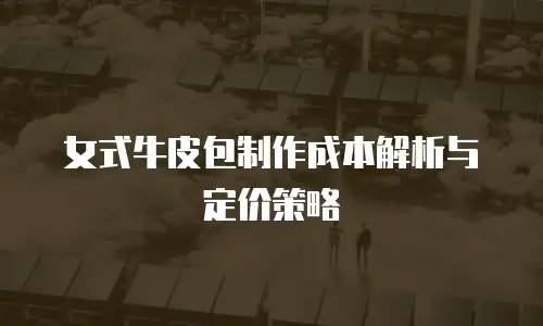 女式牛皮包制作成本解析与定价策略