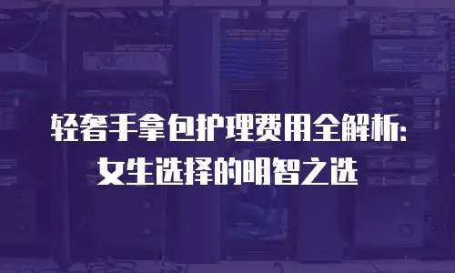 轻奢手拿包护理费用全解析：女生选择的明智之选
