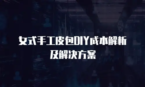 女式手工皮包DIY成本解析及解决方案