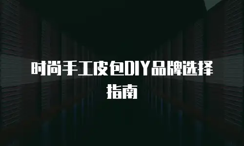 时尚手工皮包DIY品牌选择指南