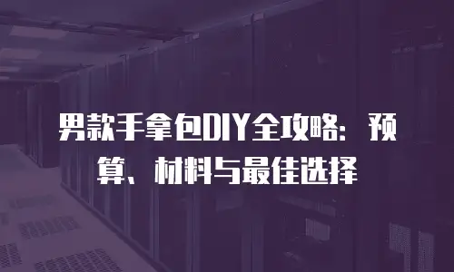 男款手拿包DIY全攻略：预算、材料与最佳选择
