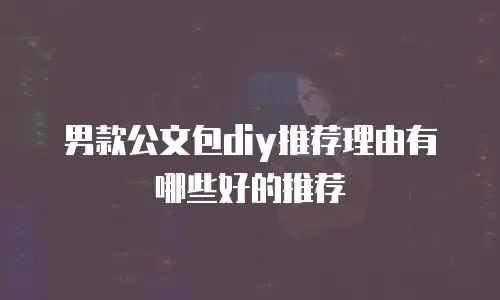 男款公文包diy推荐理由有哪些好的推荐