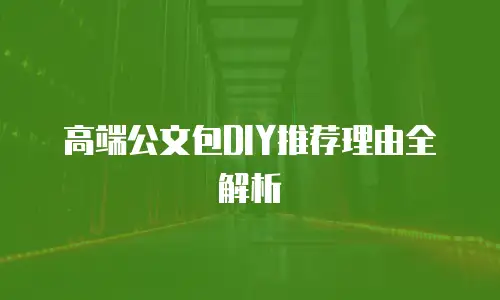 高端公文包DIY推荐理由全解析