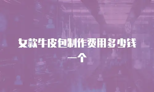女款牛皮包制作费用多少钱一个