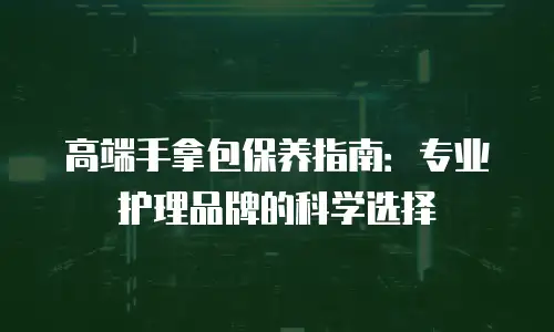 高端手拿包保养指南：专业护理品牌的科学选择