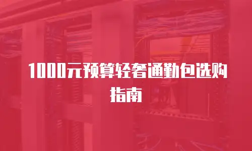 1000元预算轻奢通勤包选购指南