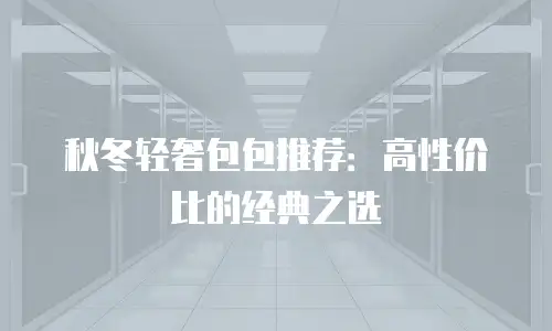 秋冬轻奢包包推荐：高性价比的经典之选