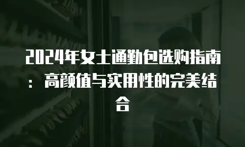 2024年女士通勤包选购指南：高颜值与实用性的完美结合
