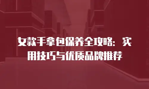 女款手拿包保养全攻略：实用技巧与优质品牌推荐