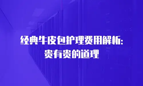 经典牛皮包护理费用解析：贵有贵的道理