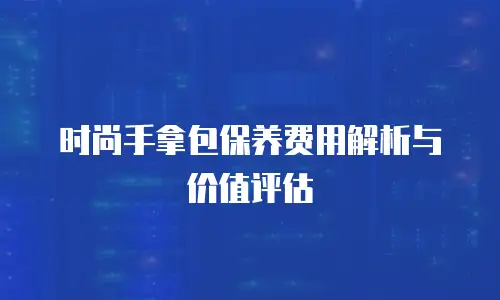 时尚手拿包保养费用解析与价值评估