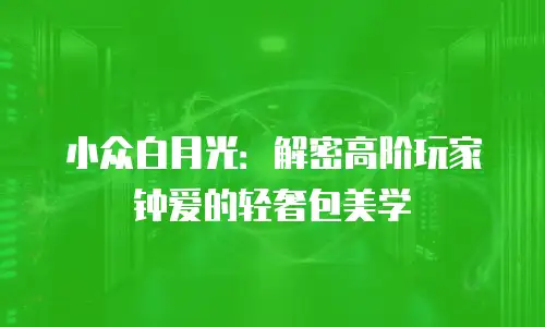 小众白月光：解密高阶玩家钟爱的轻奢包美学