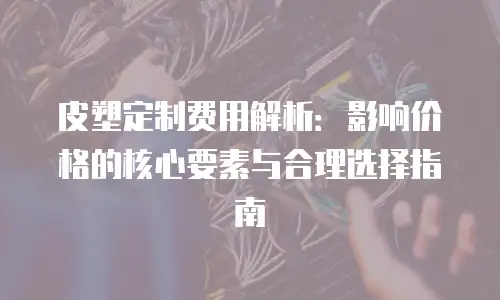 皮塑定制费用解析：影响价格的核心要素与合理选择指南