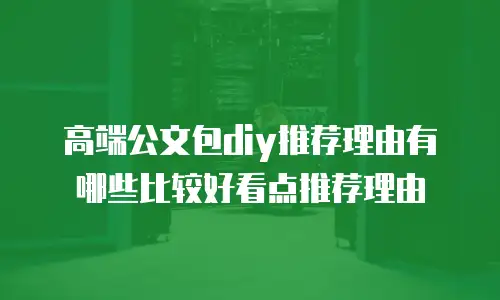 高端公文包diy推荐理由有哪些比较好看点推荐理由