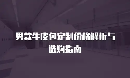 男款牛皮包定制价格解析与选购指南