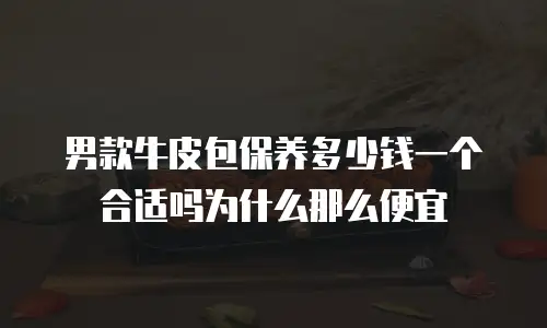 男款牛皮包保养多少钱一个合适吗为什么那么便宜
