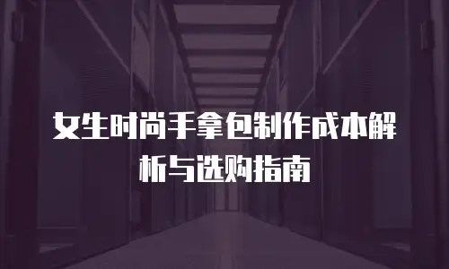 女生时尚手拿包制作成本解析与选购指南