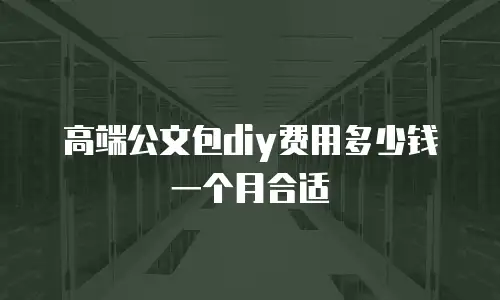 高端公文包diy费用多少钱一个月合适