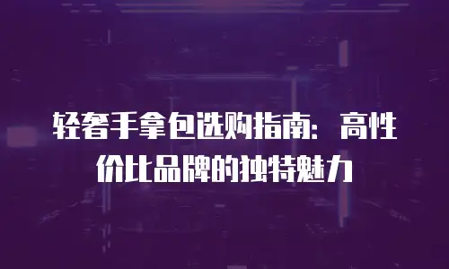 轻奢手拿包选购指南：高性价比品牌的独特魅力