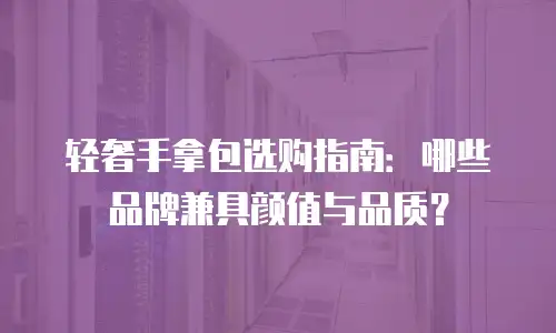 轻奢手拿包选购指南：哪些品牌兼具颜值与品质？