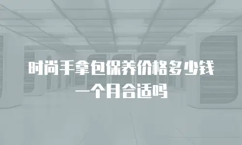时尚手拿包保养价格多少钱一个月合适吗